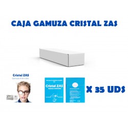 1 CAJA GAMUZA ANTIFOG CRISTAL ZAS (35 uds)