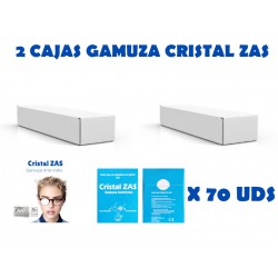 2 CAJAs GAMUZA ANTIFOG CRISTAL ZAS (70 uds)