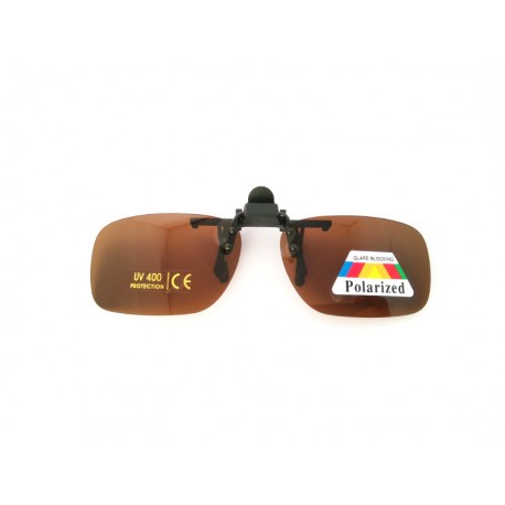 Clip solar polarizado verde pequeño