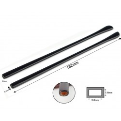 Terminal acetato LARGO RECTANGULAR (2 uds)