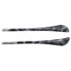 Terminal acetato Gris jaspeado (1 pareja)