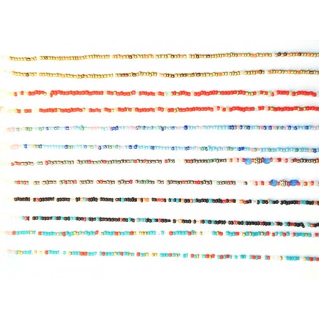 Cadena de cuentas colores (6 uds)